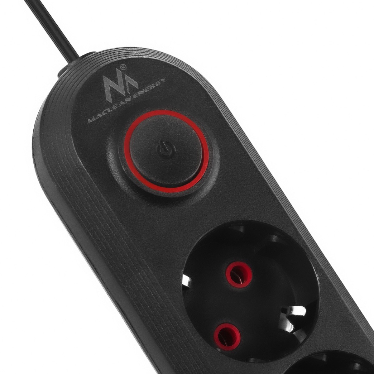 Napajalni kabel MCE394B: 1.5m, 3 vtičnice, 3x USB, 2.1A, črna 8