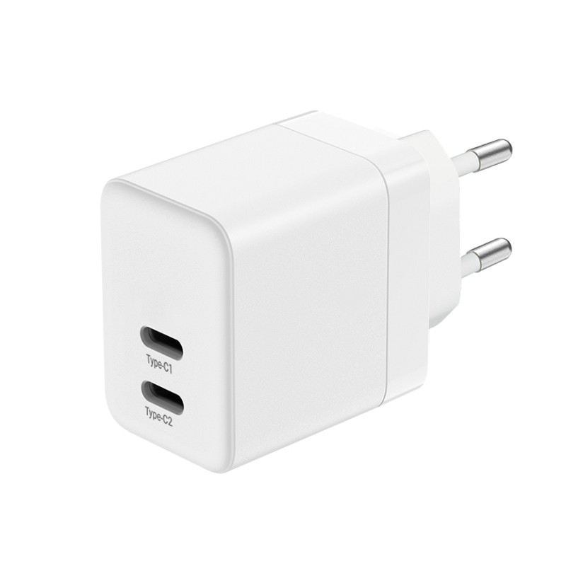 CRONG Ultra Compact GaN polnilnik 35W, 2x USB-C, PD 3.0, PPS (bel) 2