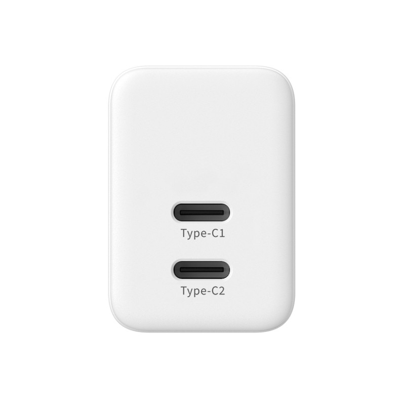 CRONG Ultra Compact GaN polnilnik 35W, 2x USB-C, PD 3.0, PPS (bel) 3