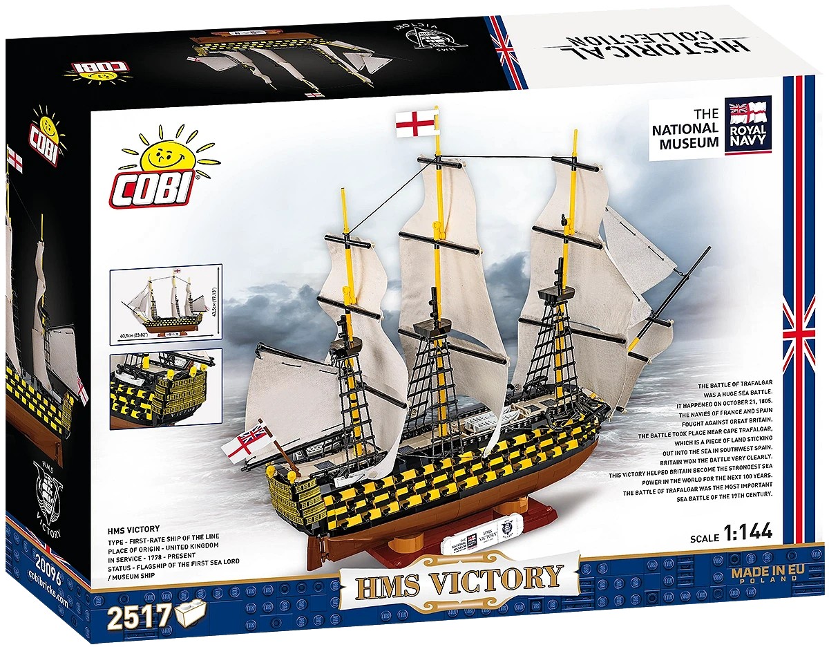 Cobi Klocki HMS Victory gradbeni bloki, 2517 kosov 3