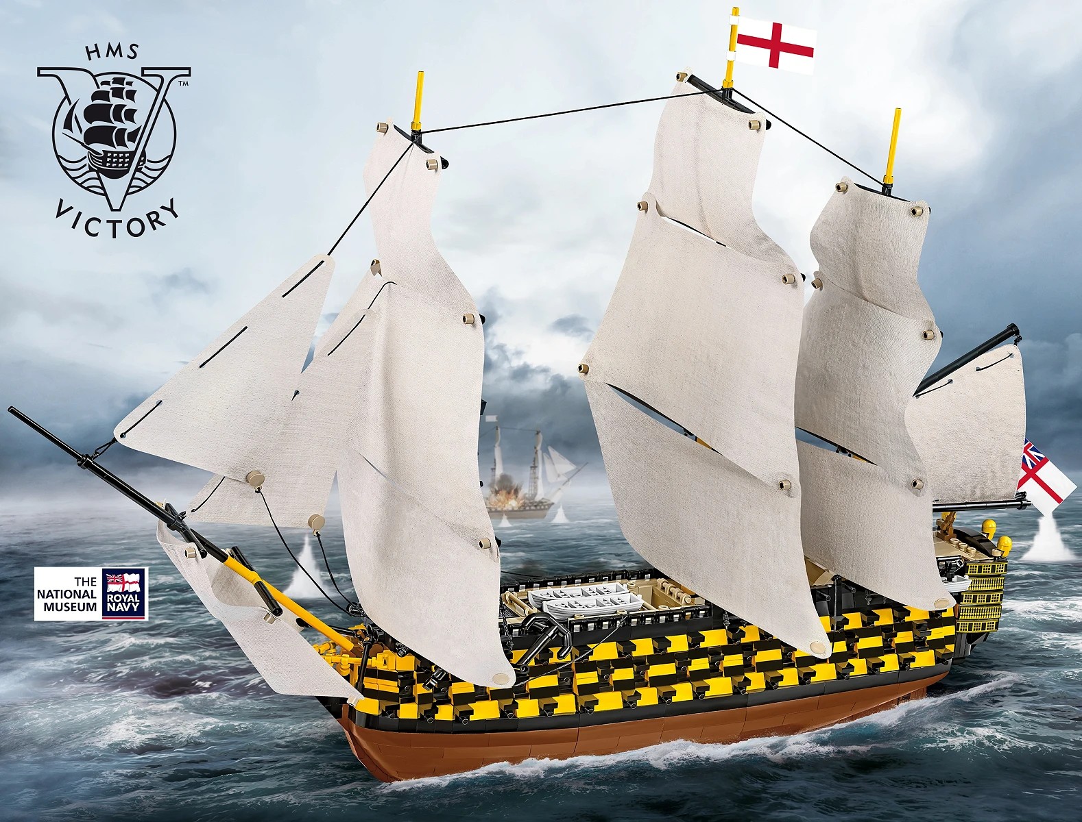 Cobi Klocki HMS Victory gradbeni bloki, 2517 kosov 6